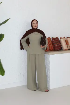 Pinterest Naturleinenanzug Khaki - Nuuwears