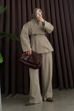 Pinterest Vibe Premium Jacket Suit Mink - Nuuwears