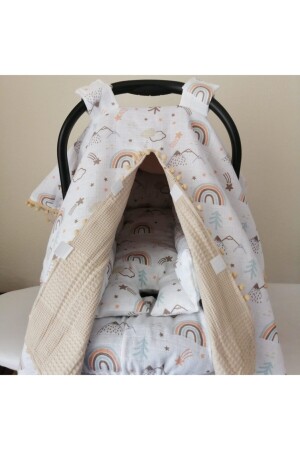 Piqued Muslin Fabric Stroller Cover, Cushion and Sheet 20001686 - BabyLifeHome