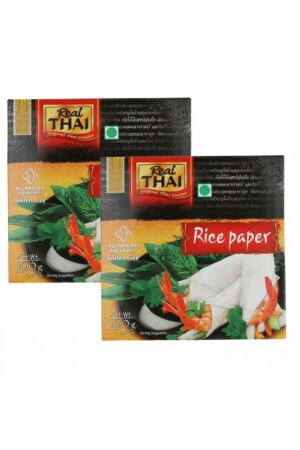 Pirinç Yufkası 2 Paket Rice Paper 22 cm - 100 gr - Real Thai