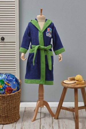 Pj Masks By Karaca Home Superhero 100% Cotton Bathrobe 4-6 Years - Pj Masks
