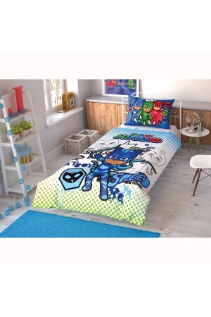 Pj Masks Czech Revitalize Licensed Single Duvet Cover Set P971S1305 - Taç