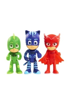 Pj Masks Pijamaskeliler Boxed Set of 3 Cat Child - Lizard Child - Owl Girl - Brother Toys