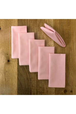 Placemat-6-Piece Specially Stitched Cloth Napkins Pink - Desen Izmir