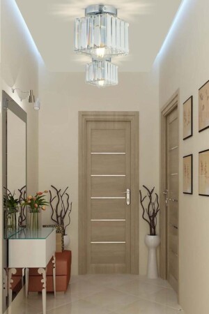 Plafonier Ceiling Silver K-10 Chandelier - İstanbul Avize