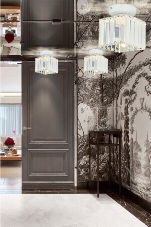 Plafonier Ceiling White K-10 Crystal Stone Chandelier ist2000225 - İstanbul Avize