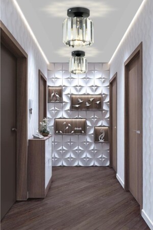 Plafonier Decke Schwarzer Y-10 Kristallstein-Kronleuchter ist2000225 - İstanbul Avize