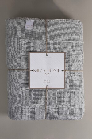 Plaid Gray Double Blanket 200x220 15005 15000 - Koza Home