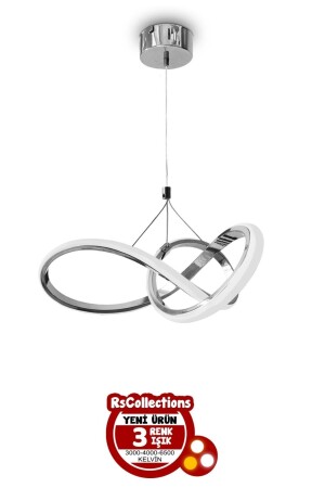 Plain 3 Color Snowdrop Model White-Yellow-Daylight Modern Pendant Lamp LED Chandelier kardelen - RSCOLLECTIONS