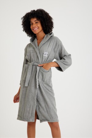 Plain And Hooded Cotton Children's Bathrobe 21Y2604587700900 - COTENCONCEPT