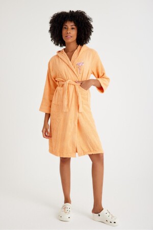 Plain And Hooded Cotton Children's Bathrobe 21Y2604587700900 - COTENCONCEPT