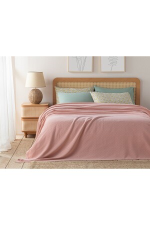 Plain Cotton Double Pique Pink - English Home