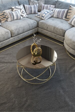 Planet Coffee Table Gold Leg Bronze Mirror KOS1 - Puklife
