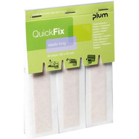Plasters PLUM Elastic Long, 30pcs. - Plum