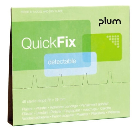 Plasters with metal strip PLUM QuickFix, 45pcs. - Plum