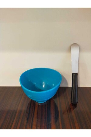 Plastic Bol Bowl and Metal Bol Spoon - Anonim