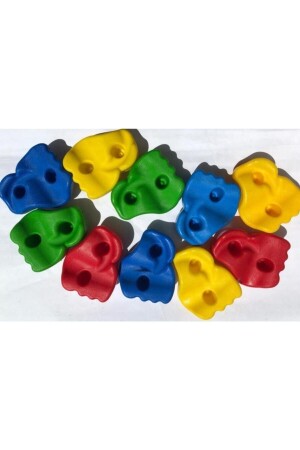 Plastic Climbing Wall Stones 10 Pieces Plastic Apparatus KMBGKMNV59 - dünya kreş market