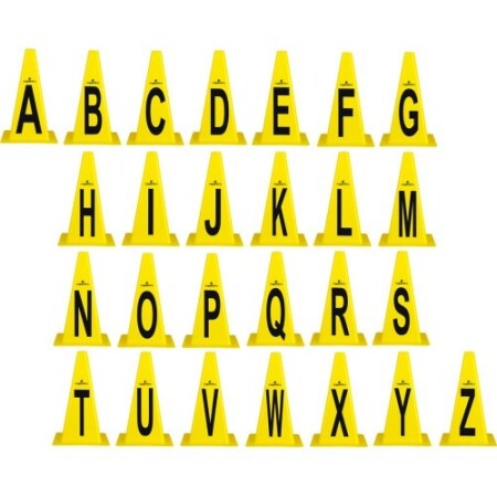 Plastic Cones inSPORTline Alphabet 23 cm - inSPORTline
