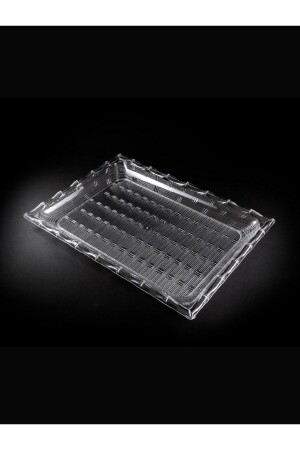 Plastic Crystal Serving Tray 1 Piece - Hard Mica Disposable - 14Süs