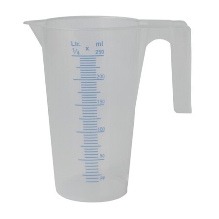 Plastic measuring container for chemistry HALLBAUER KMB, 3L - Hallbauer