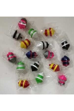 Plastik Basmalı Kendinden Dönen Topaç (24 Lü Paket) BUL1084 - BULDUK