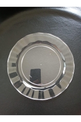 Plastik Tabak Sert Lüks 22cm (6 Adet) Renk Şeffaf - 14Süs