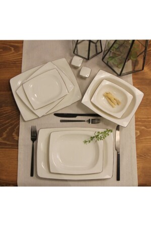 Platin 57-teiliges Tafelservice für 12 Personen 04PLM005323 - Porland