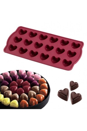 Platinum Silicone Heart Chocolate Mold - Mys Silicone