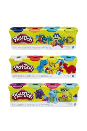 Play Dough 3 Packs of 4 - Play Doh