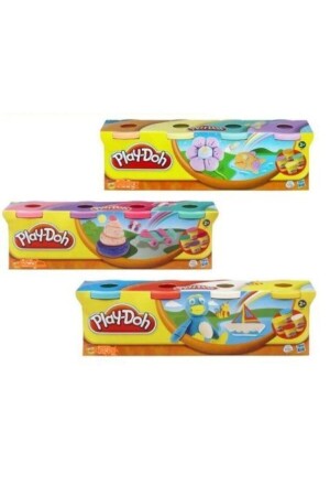 Play Dough 4 Colors 448 gr 3 Pieces GK-2020-705 - Play Doh