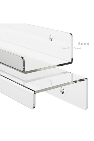 Plexiglass Shelf Width 35cm X 10cm Made of 4mm Plexi - Nobell
