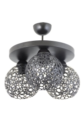 Plofonyer Selçuklu Motifli Model Retro Rustik Avize LMBDR3534BLKYUV - Lambadar