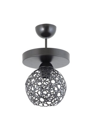 Plofonyer Seljuk Motif Model Retro Rustic Chandelier LMBDR3534BLKYUV - Lambadar