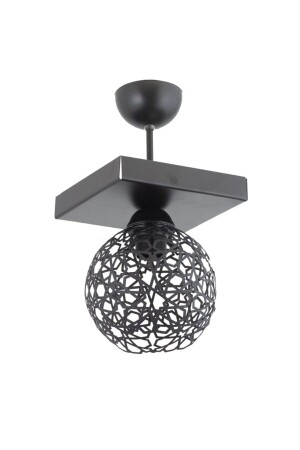Plofonyer Seljuk Motiv Modell Retro Rustikalen Kronleuchter LMBDR3534BLKDİK - Lambadar
