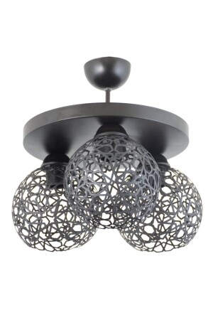 Plofonyer Seljuk Motiv Modell Retro Rustikaler Kronleuchter LMBDR3534BLKYUV - Lambadar