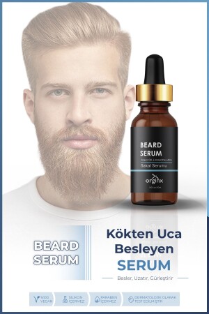 Plumping Revitalizing Hair Beard Serum 30 Ml - Orginx