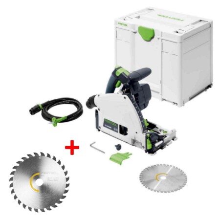 Plunge circular saw FESTOOL TS 60 KEBQ-Plus with accessory - FESTOOL
