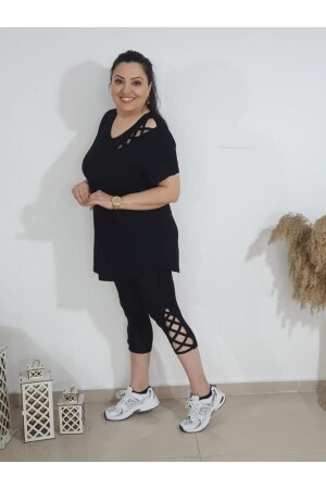 Plus Size Bib Tights Set - Melis Designer