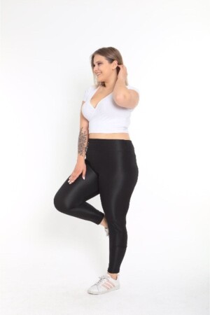 Plus Size High Waist Disco Tights - Tigers