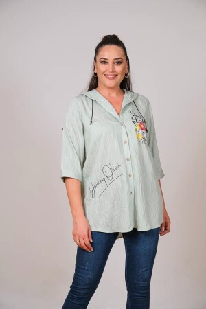 Plus Size Hooded Women's Shirt - Lady Majestic