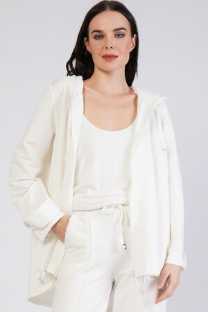 Plus-Size-Jacke mit Kapuze und Reißverschluss - Nelly