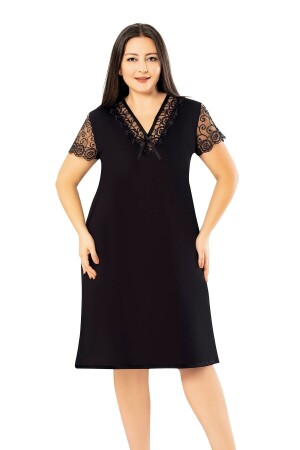 Plus Size (King Size) Short Sleeve Nightgown - Bnm