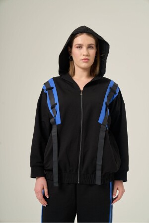 Plus Size-Stripe Detailed Tracksuit & Trousers - Jacob & Co.