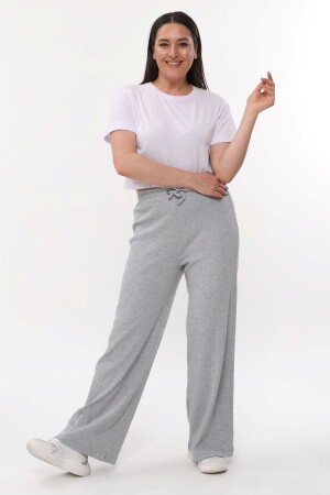 Plus Size Wide Leg Flexible Camisole Women's Trousers - Sym