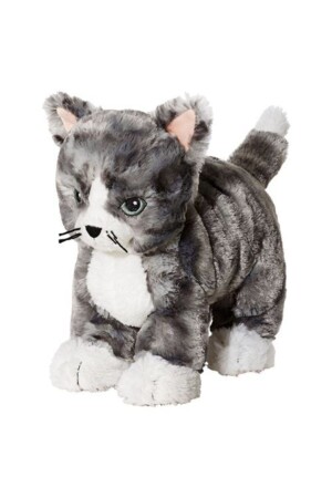 Plush Cat Soft Toy, Grey-white Meridyendukkan Toy Cat cat plush - IKEA