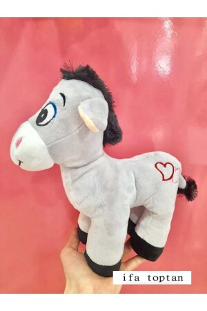Plush Donkey 28 Cm Heart Patterned 1012 donkey - ifatoptan
