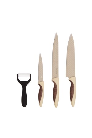Pluto Çelik-krom 4 Parça Bıçak Seti Krem 71305693 - Pierre Cardin