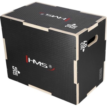Plyometrik kutu HMS DSC03, siyah, 50x40x30 cm - HMS