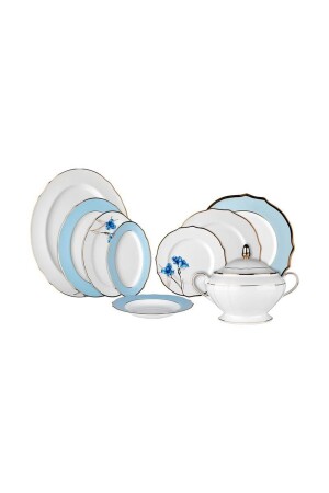 Poetica Tafelservice 61-teilig Bouquet Blue 41840 - EVALIZA