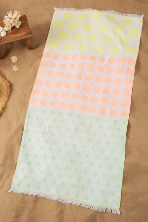 Points Multi 100% Cotton Double Sided Beach Towel 70x150 Cm 200. 20. 01. 0183 - Karaca Home